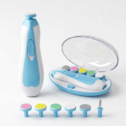 Electric Baby Nail Trimmer — 6-in-1 Safe Nail File for Newborns